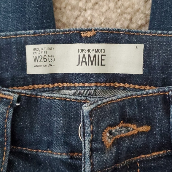 Topshop Moto Jamie jeans high-rise ankle (W26/L30) - Picture 4 of 7